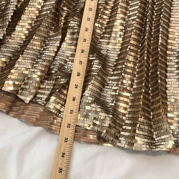 Maeve metallic gold sequin skirt, NWT 677 - Picture 8 of 8